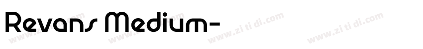 Revans Medium字体转换